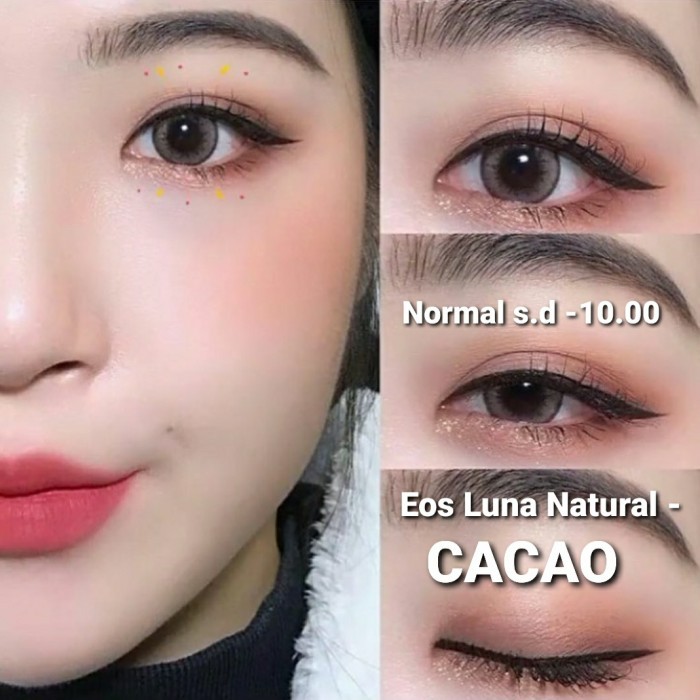 SOFTLENS EOS LUNA NATURAL CACAO NORMAL MINUS s.d -10.00 softlen korea