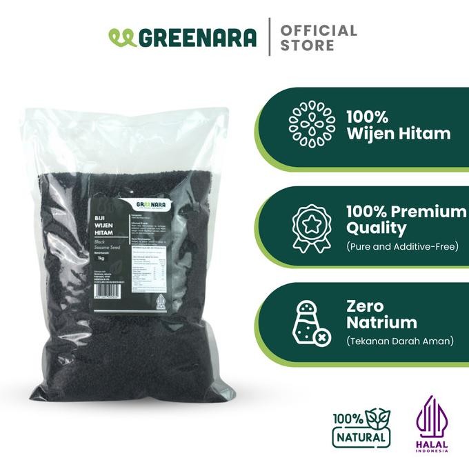 

black sesame seed 1kg / wijen hitam 1kg