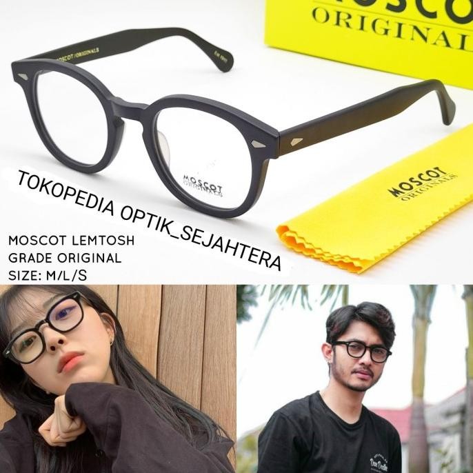 Frame Minus Kacamata Pria Moscot Lemtosh Square Premium