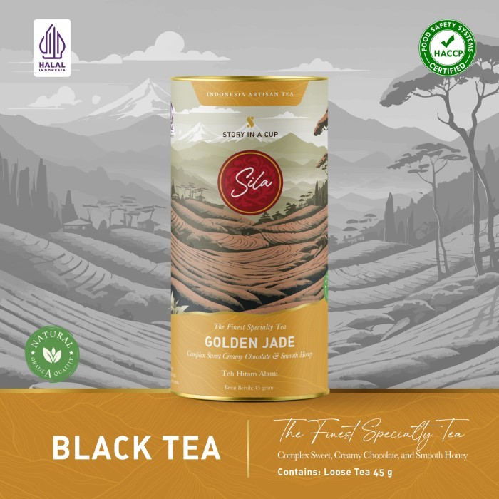 

SPECIALTY TEA Golden Jade Canister Teh Premium Black Tea