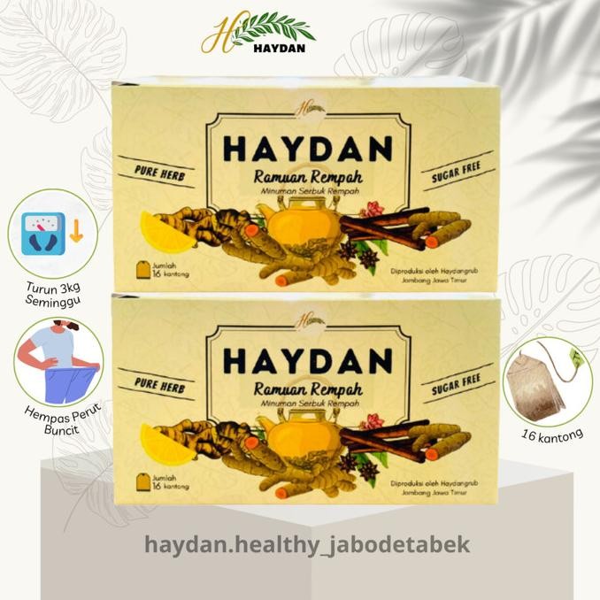 

2 Box Haydan Rr/ Haydan.Healthy / Haydan Official / Haydan Rempah/ Jsr/ Haidan/ Heydan/ Hayden