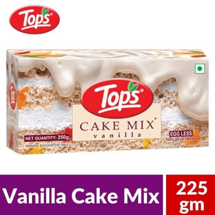 

Silahkan Order] CAKE MIX VANILLA EGG LESS TOPS 225G (100% Vegetarian) /Bubuk Campuran Kue
