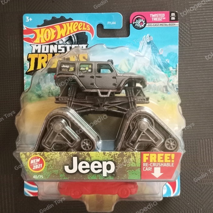 TERLARIS Monster Trucks Jeep Wrangler Rusty Track wheel Truck Hot wheels 2021