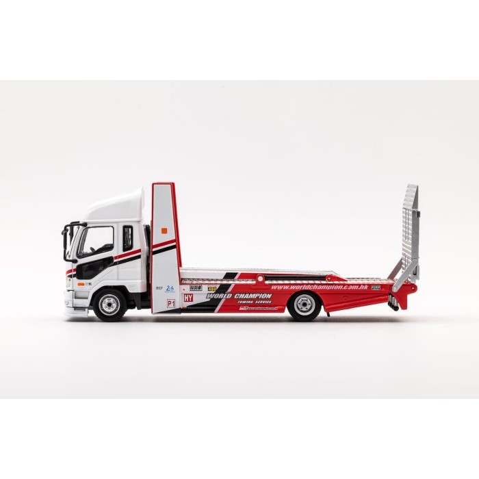 PROMO GCD 1/64 Mitsubishi Fuso Mk2 (FK 2017) Double Deck Tow Shell Flatbed - GCD 1/64 Mitsubishi