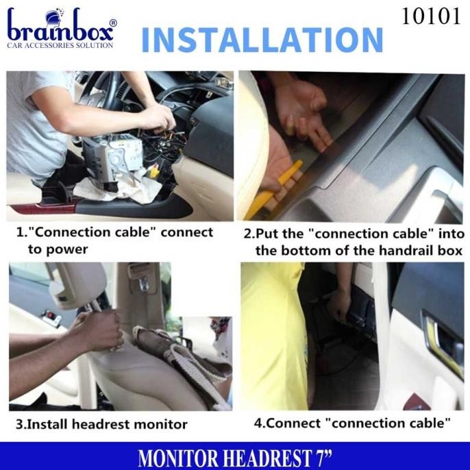 PROMO / Headrest Monitor 7 Inch USB MP5 Player TV Sandaran Kepala Mobil NON COD