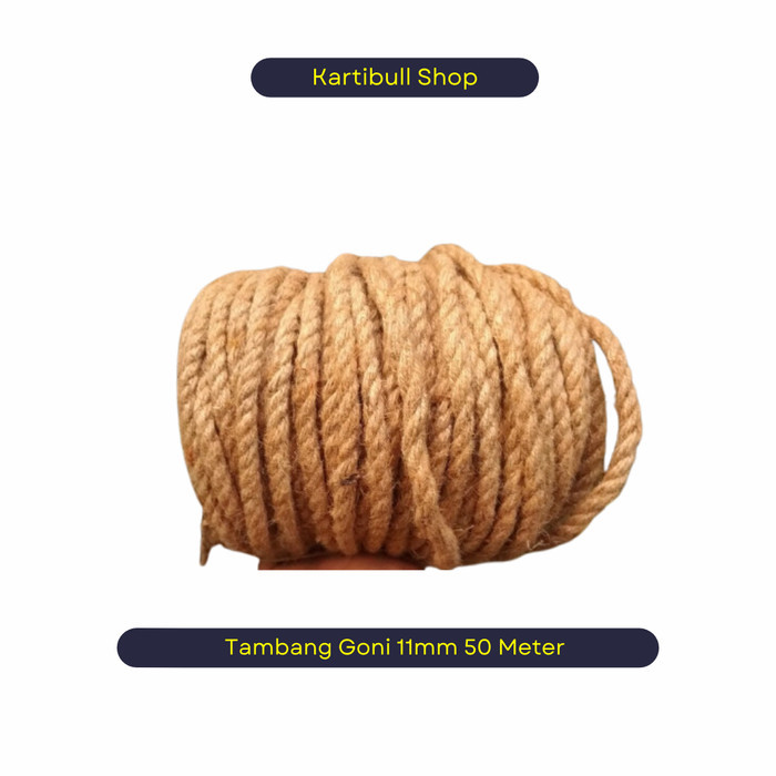 

Tali Tambang Goni 11 MM - Tali Rami 50M - Tali Bahan Kerajinan 3PLY