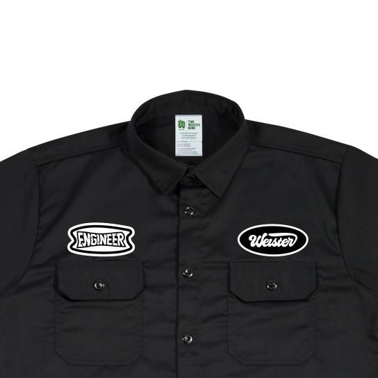 Weister Workshirt Hitam Kemeja Pendek - Engineer Terlaris