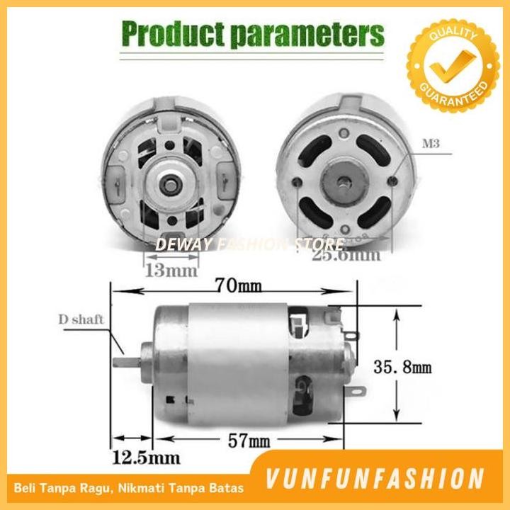 RS550 DINAMO MOTOR DC 12V 19500 RPM CORDLESS DRILL BEST PRODUK