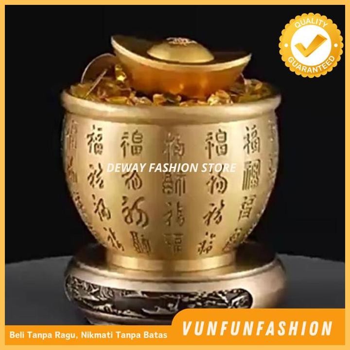 KUNINGAN FENG SHUI KEKAYAAN CHINESE TRADITIONAL TREASURE BOWL DIJAMIN GRATIS ONGKIR