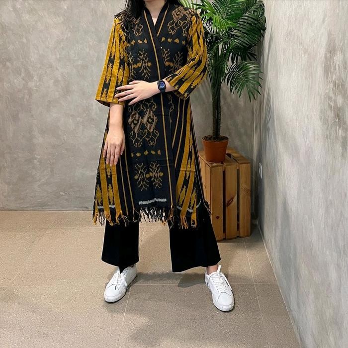 Good Quality Baju Tenun Terbaru - Kardigan Tenun - Tunik Tenun Kardigan Outerwear - Outer Tenun