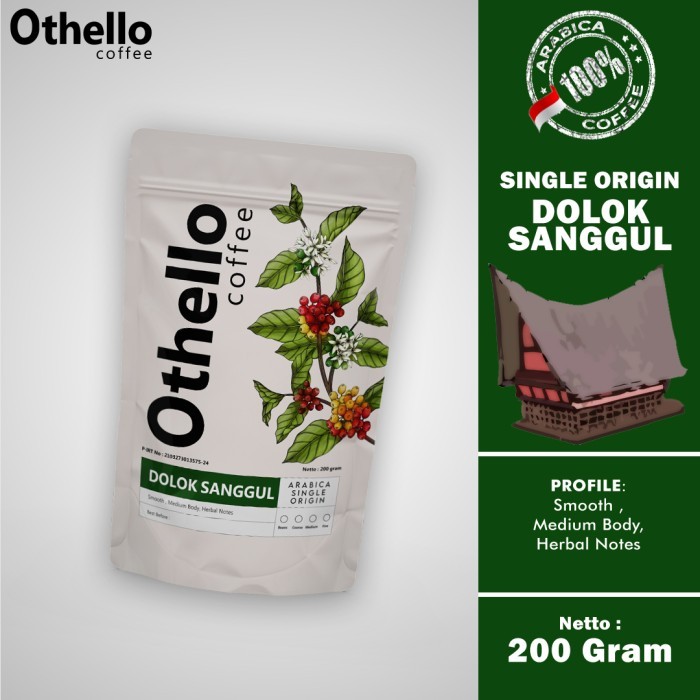 

Othello Coffee Arabika Single Origin Dolok Sanggul 200Gram