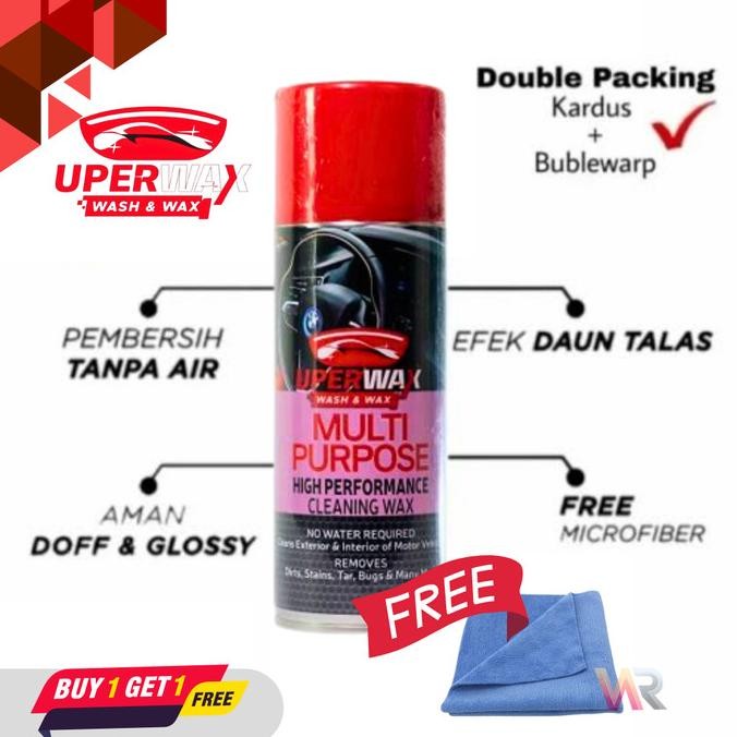Uperwax Multipurpose wash and wax  - Pembersih serbaguna body kaca interior baret halus jamur getah 