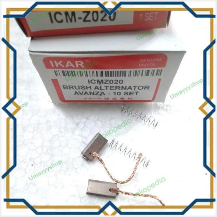 [UYS] 10SET CARBON BRUSH ARANG ALTERNATOR COOL DINAMO AMPER AVANZA XENIA..
