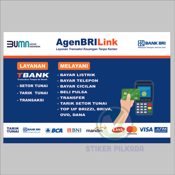 

STIKER VINYL MEJA KASIR BRILINK