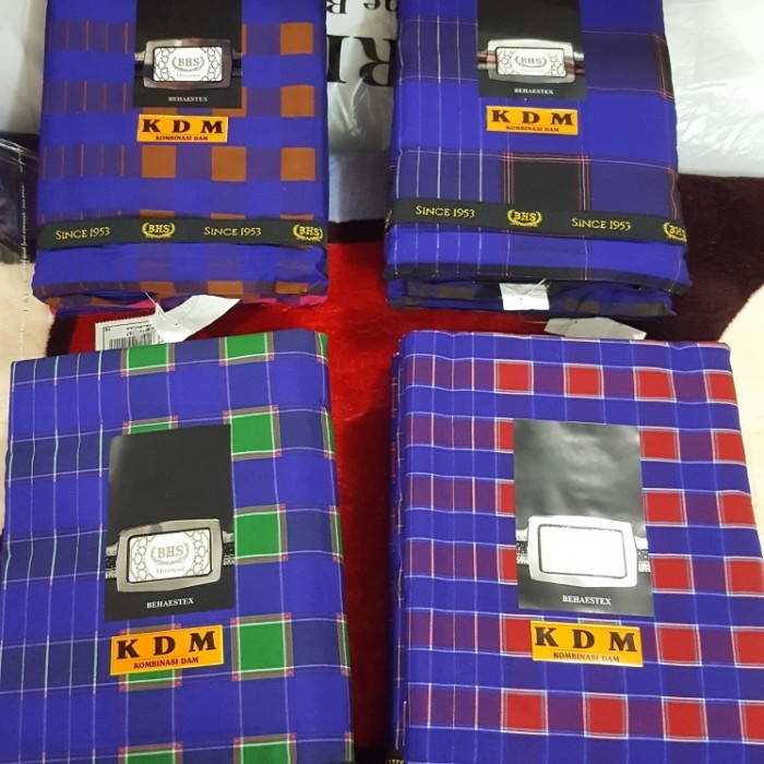 SARUNG TENUN BHS KOTAK SAMARINDA - BHS EXLUSIVE - Asli Bhs