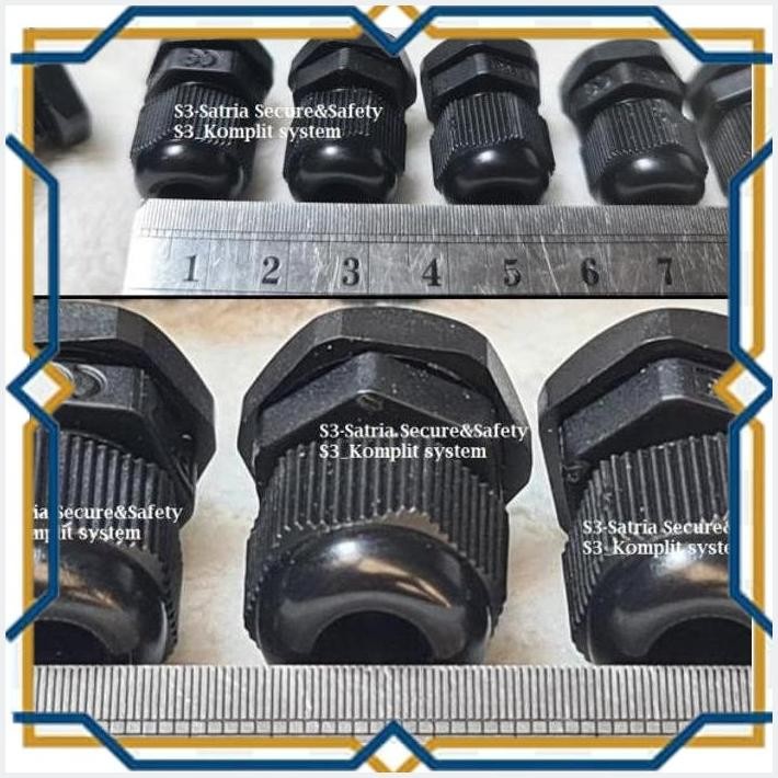 [SSC] HITAM PG7 GLAND KONEKTOR LUBANG KABEL BOX KOTAK GELAND PG 7 GLEN GELEN