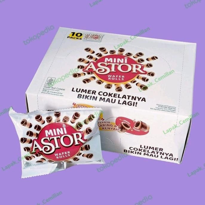 

New Sale Astor Mini Coklat Wafer Rolls 20Gr (10 Sachet) Terbaik