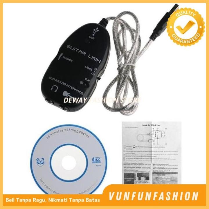 GUITAR LINK USB INTERFACE PENGHUBUNG KOMPUTER SOUMD CARD EFFECTOR BEST PRODUCT