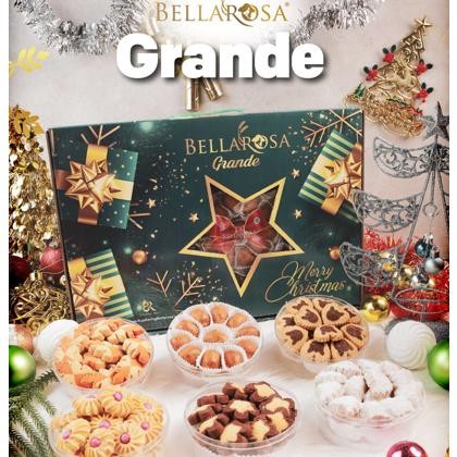 

fg-80 Hampers Natal Paket Bellarosa kue kering premium Grande Christmas Berkualitas