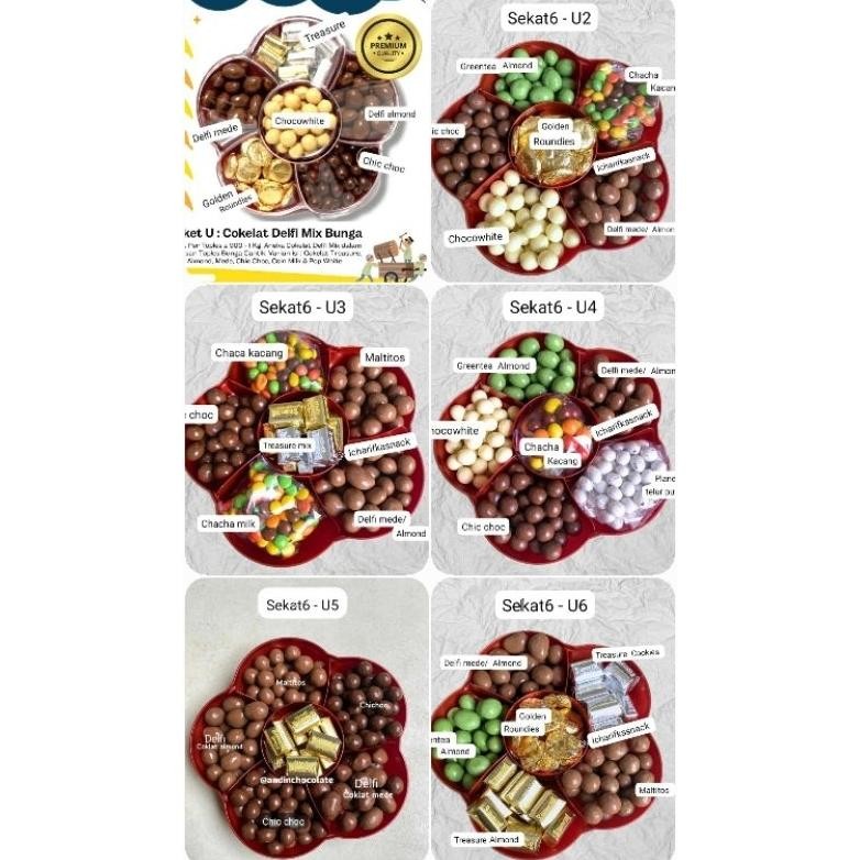 

AURORAE PAKET U KUE LEBARAN HOMEMADE HAMPERS LEBARAN PAKET COKLAT DELFI, TREASURE, CHACHA , CHIC CHOC DAN SUDAH FREE BUBLEWRAP PAKET TOPLES 5SEKAT FREE BOX LEBARAN