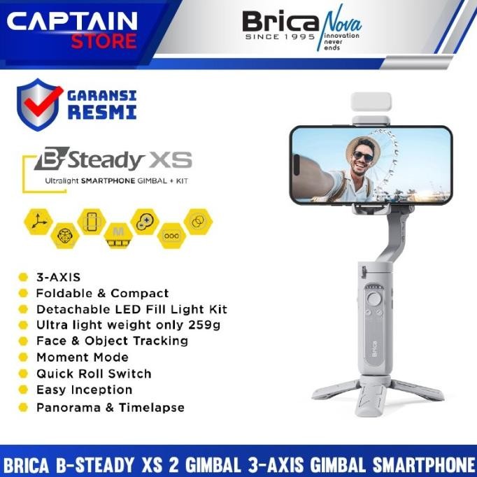 Brica B-Steady XS 2 Gimbal 3-Axis Gimbal Smartphone - B-Steady XS 2