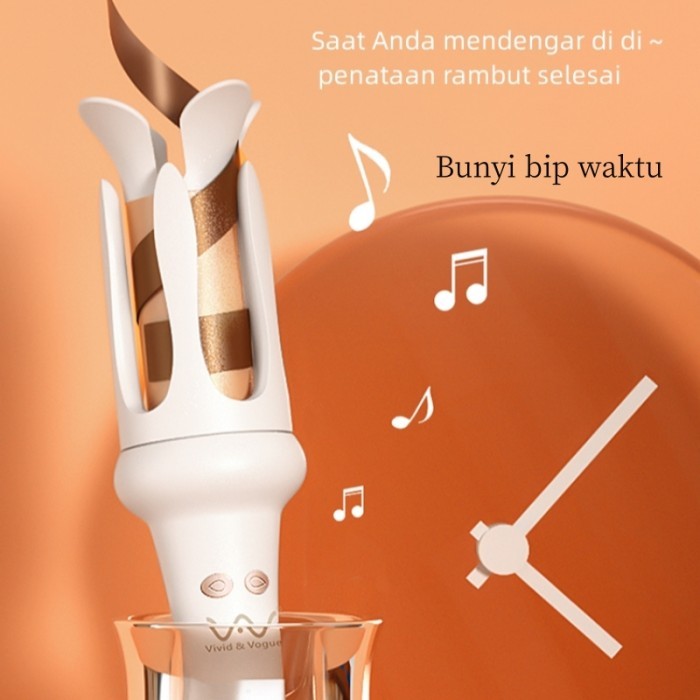 Vivid Vogue New Launching Catokan Curly Otomatis Tahan Lama 32Mm V217