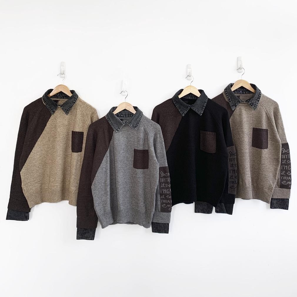 Her Goods Store Ab669 Korean Outer/Outerwear/Sweater/Sweater Rajut/Knitwear/Atasan Rajut