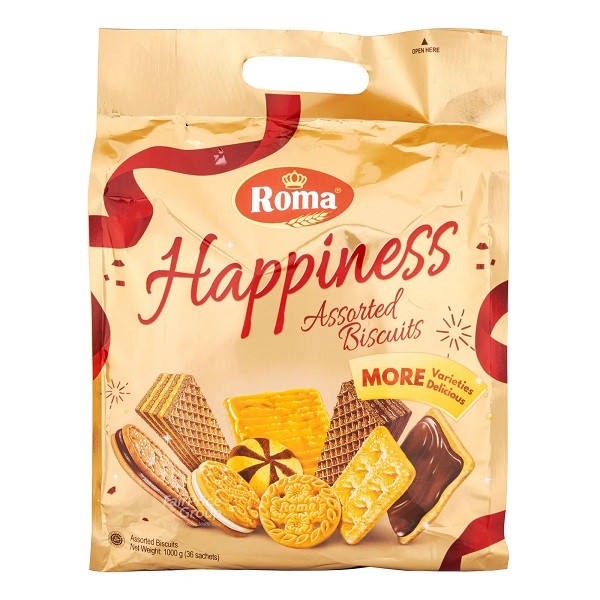 

ROMA HAPPINESS ASSORTED BISCUIT 508 GR