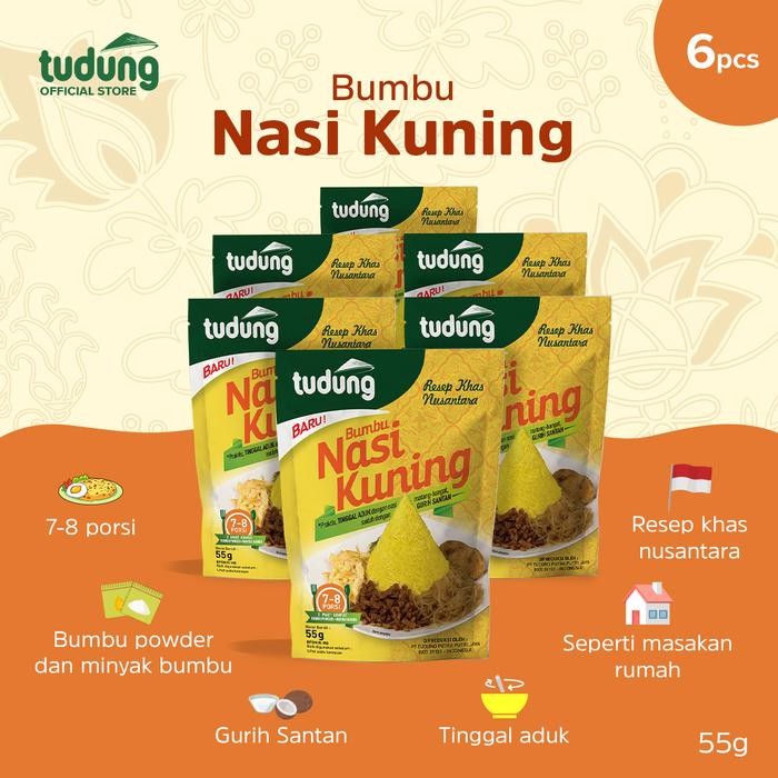 

Sale Tudung Bumbu Nasi Kuning Instan 55G Bundling Isi 6