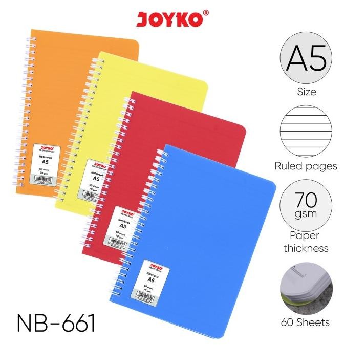 

Ruled Notebook Diary Agenda Buku Catatan Bergaris Joyko NB-661 60 hal
