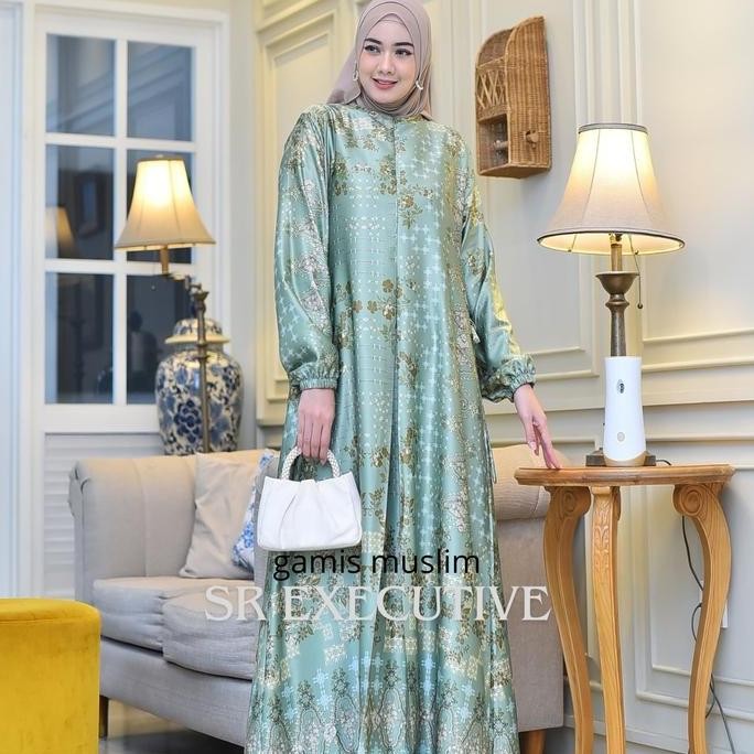New Gamis Aqila Silk Premium Terbaru |Gamis Motif Bunga Terbaru | Gamis Motif Silk Premium|Gamis Mot