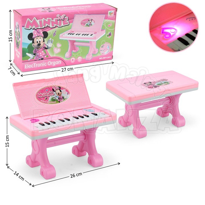 [Bonanza] Mainan Baby Musical Alat Musik Piano Musik Lampu Gambar Karakter  Electronic Organ