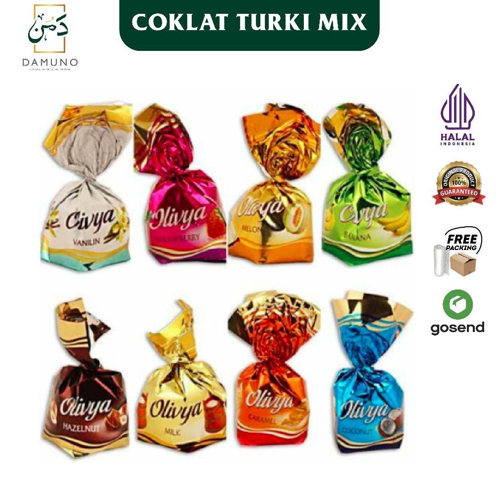 

wes-24 Cokelat Elvan TRUFFLE / Coklat Arab Turki Turkey untuk Cemilan / Oleh Oleh Haji dan Umroh Original