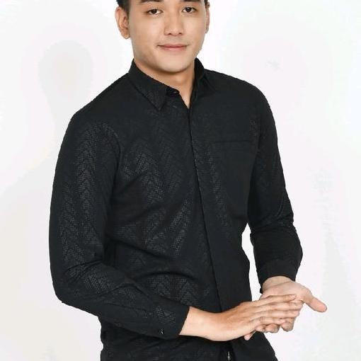 HM - Kemeja Zafar -  Baju lebaran 2025 pria atasan dewasa Kerah premium Lengan panjang sultan Muslim