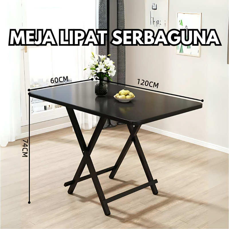 Meja Portable Meja Lipat Kayu Meja Lipat Minimalis Meja Makan Cafe Meja Jualan Serbaguna