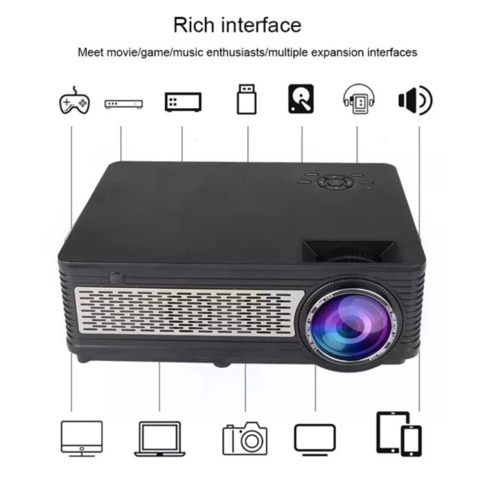 Lcd Led Projector Proyektor Android Multi Input 3200 Lux - Evd Sd300