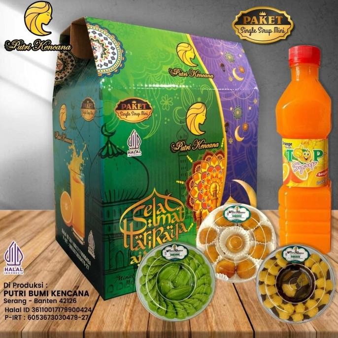 

New Sale Kue Paket Lebaran Putri Kencana 3 Toples 1 Syrup Limited Edition