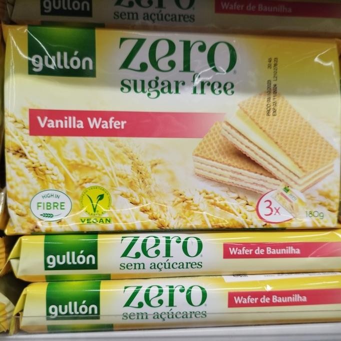 

New Gullon Vanilla Wafer Sugar Free 180Gr Pengiriman Cepat