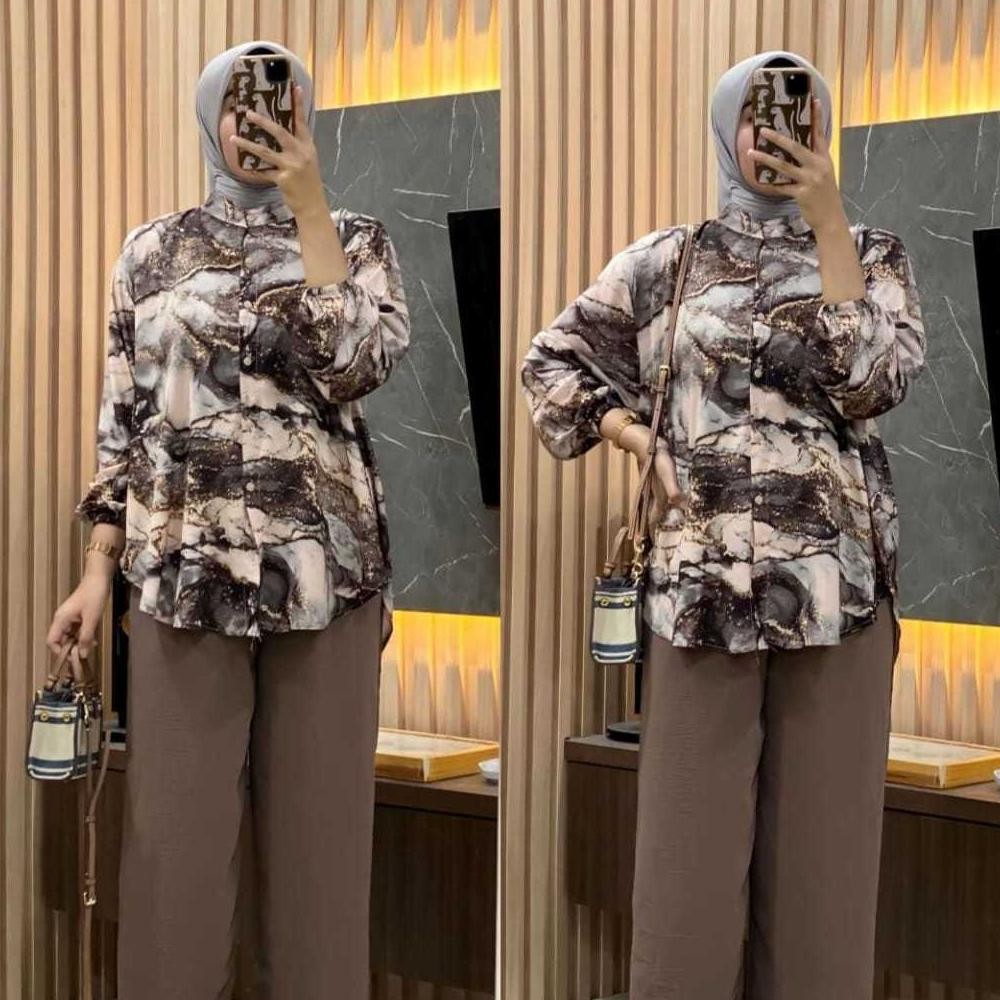 One Set Wanita Kekinian - Setelan Wanita Kekinian - One Set - Baju Wanita - Baju Setelan Wanita Keki