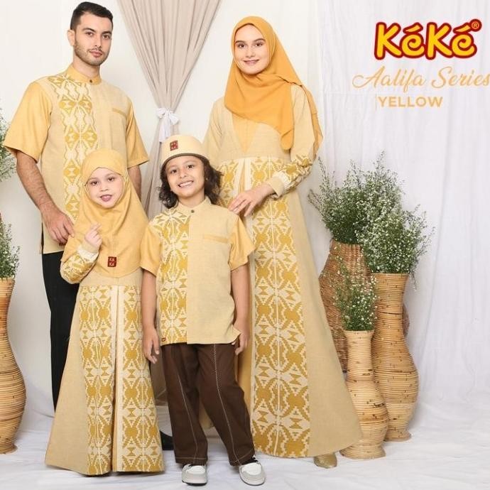 New Sale Keke Sarimbit Aalifa Series 2021 - Srk 04 Yellow Original