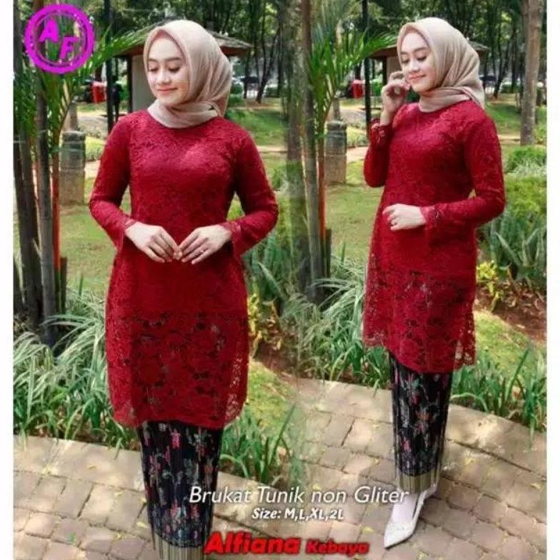 Kebaya Couple Batik/ Batik Couple Kebaya Jumbo/ Setelan Kebaya Brokat Kurung Tunik Jumbo/ Rok Batik