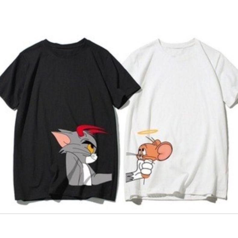 Kaos Pasangan Kaos Couple Tom & Jerry / Kaos Couple Keren / Baju Couple / Baju Pasangan