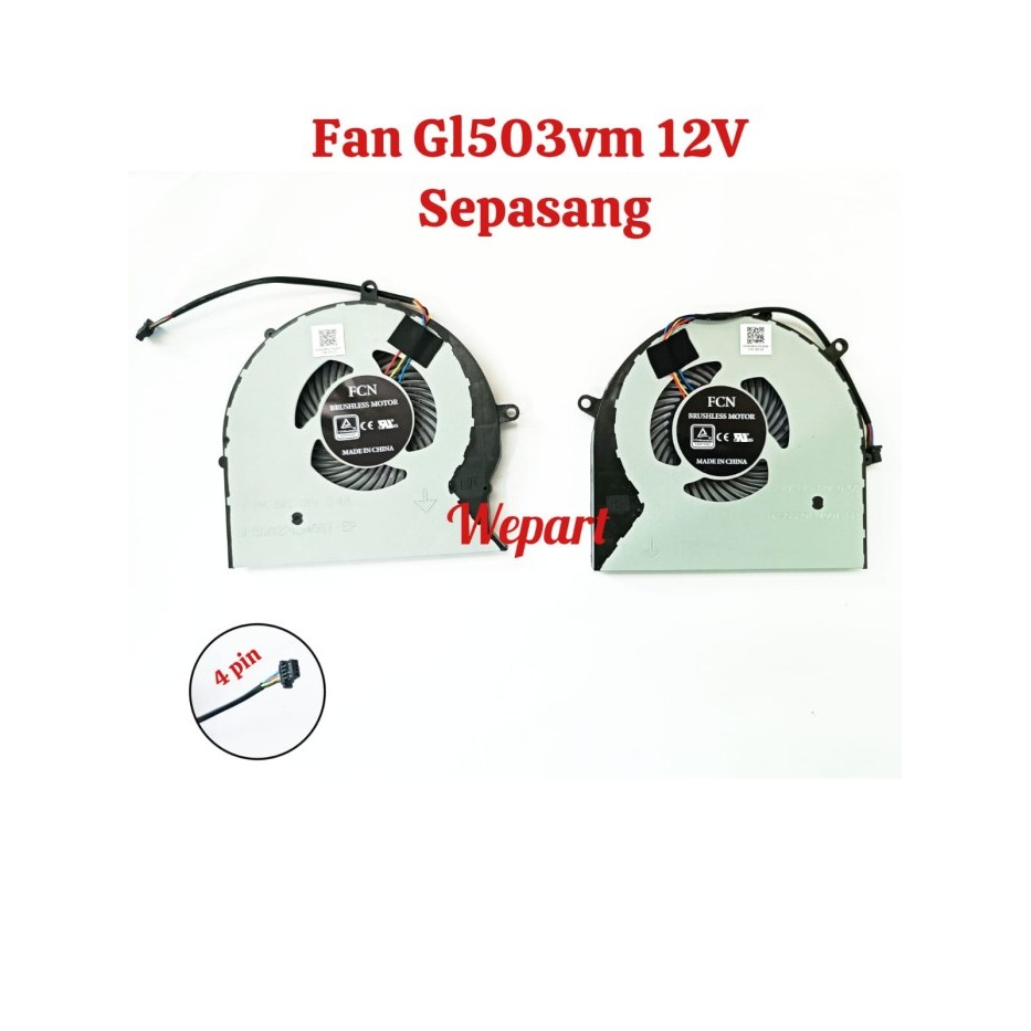 HOT SALE Fan laptop ROG GL503VS GL503V GL503VM GL503V GL503 12V