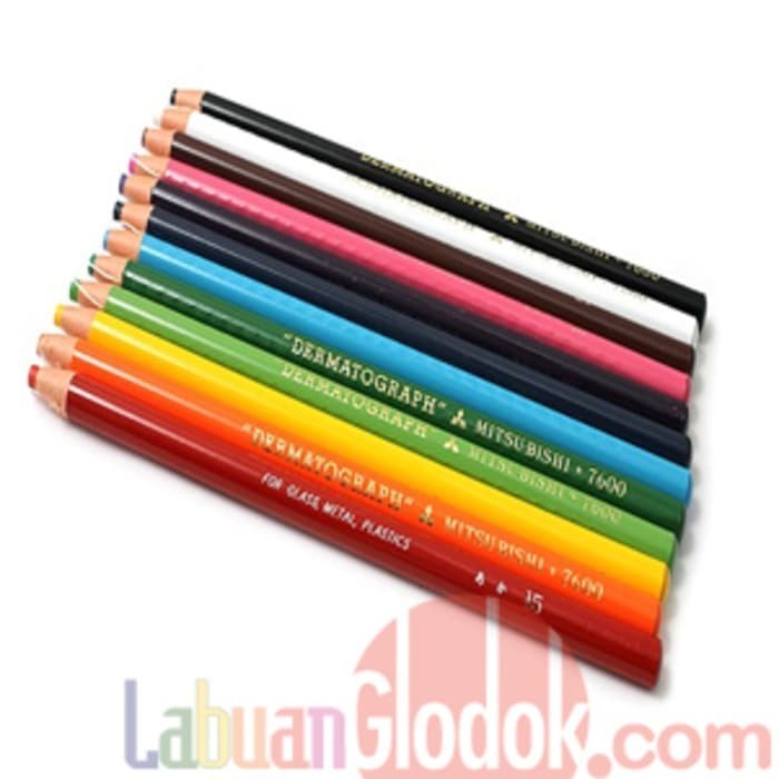 

Pencil Kaca/Dermatograph Mitsubishi 7600 Red/merah