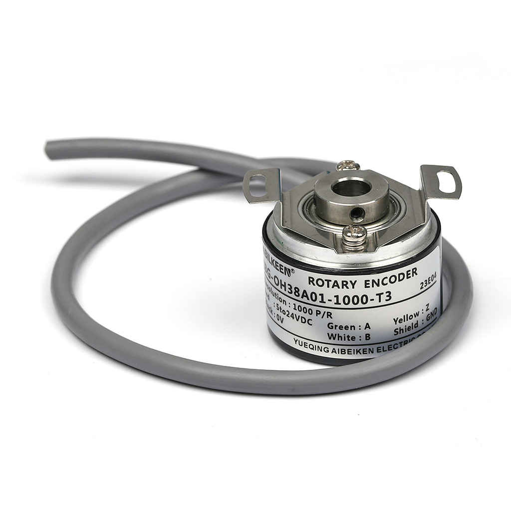 CGR 6/8mm Half-Hollow Shaft Magneto Electric Rotary Encoder 38MM Incremental Roatry Encoder 1024/204