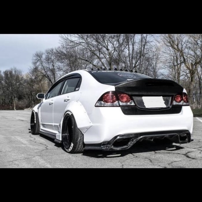 Ducktail wing spoiler bodykit Honda Civic FD