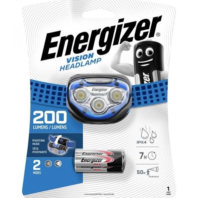 ENERGIZER - Senter Kepala LED VISION Headlamp | Lampu Camping