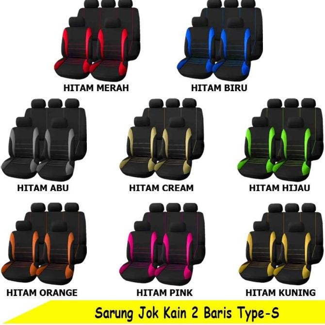 Sarung Jok Mobil 2 Baris Sedan Citycar Type S - Cover Jok Kursi Mobil