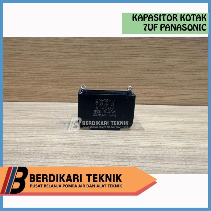 Buruan serbu] Capasitor / Kapasitor Pompa Air Kotak 7uf 7 uf Panasonic ORIGINAL