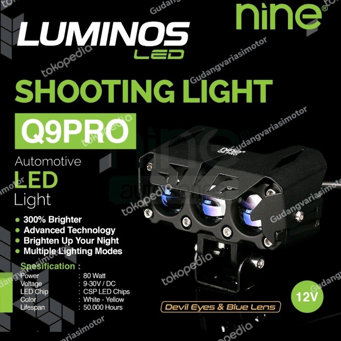 luminos nine q9 pro devil eye sepasang
